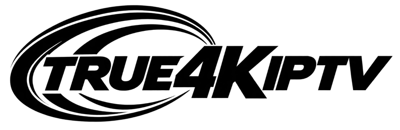 TRUE4KIPTV black logo with transparent background